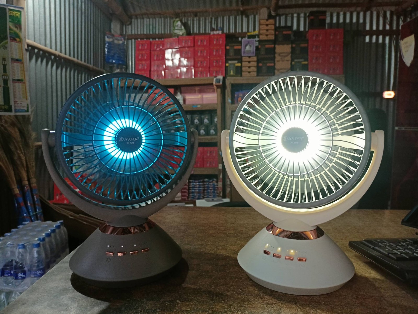 JY SUPER JY-2570 Rechargeable Mini Table Fan - Image 2