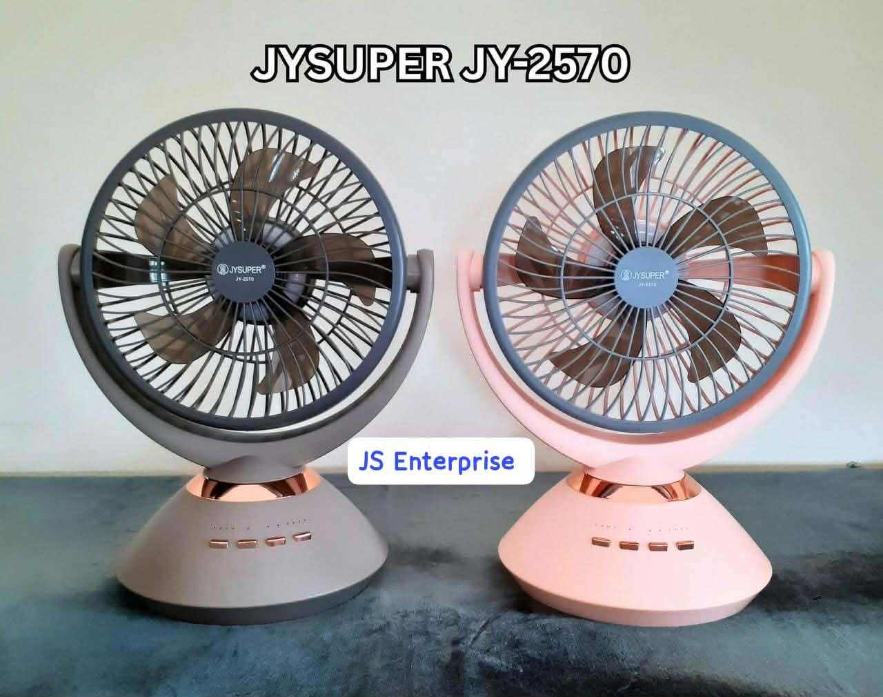 JY SUPER JY-2570 Rechargeable Mini Table Fan